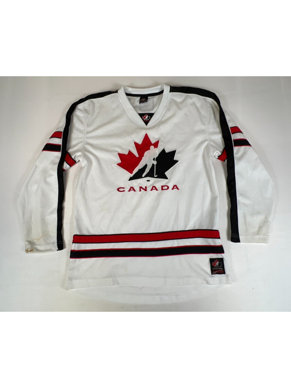 Hockey Canada Men Size M White Red Black Jersey Tee Shirt Official Licensed - Picture 1 of 11